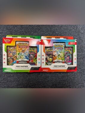 Pokemon First Partner Illustration Sets - Series 1 & Series 2